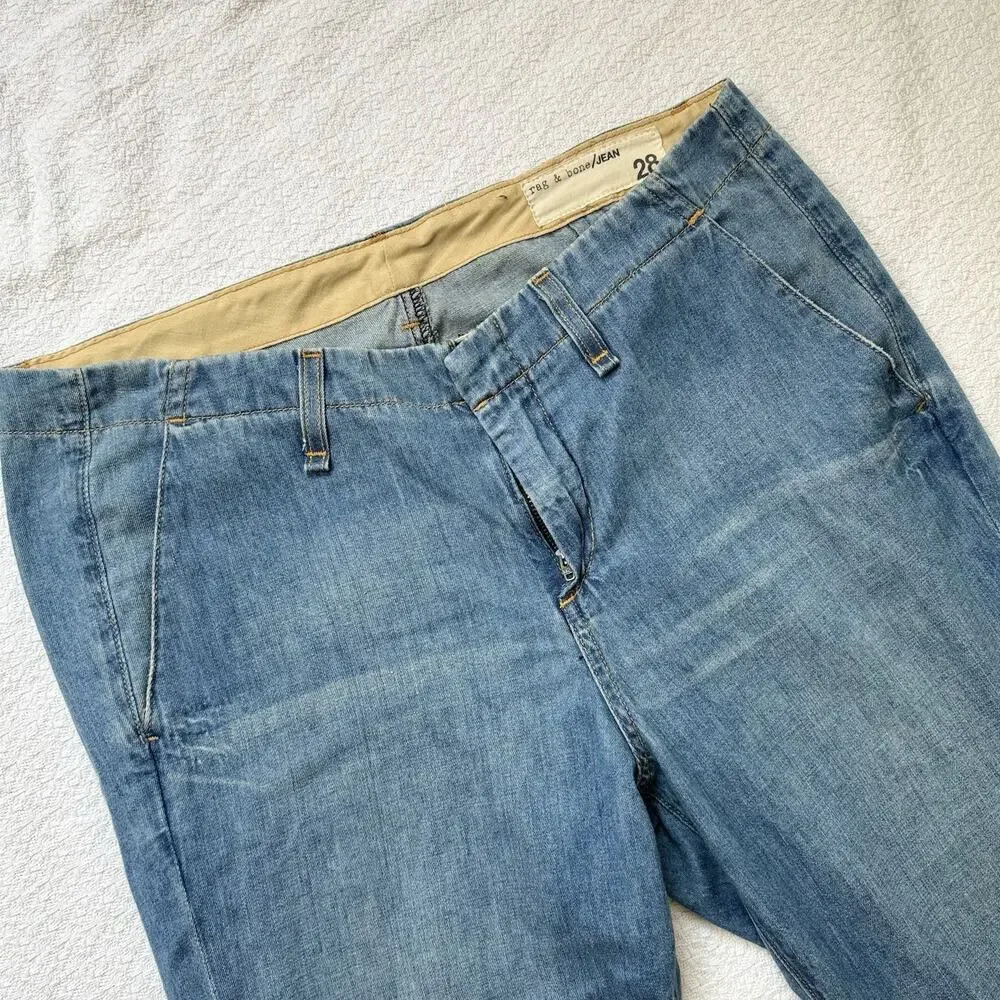 Rag‎ and Bone Jeans Women Size 28 Good Condition Casual Light Skinny